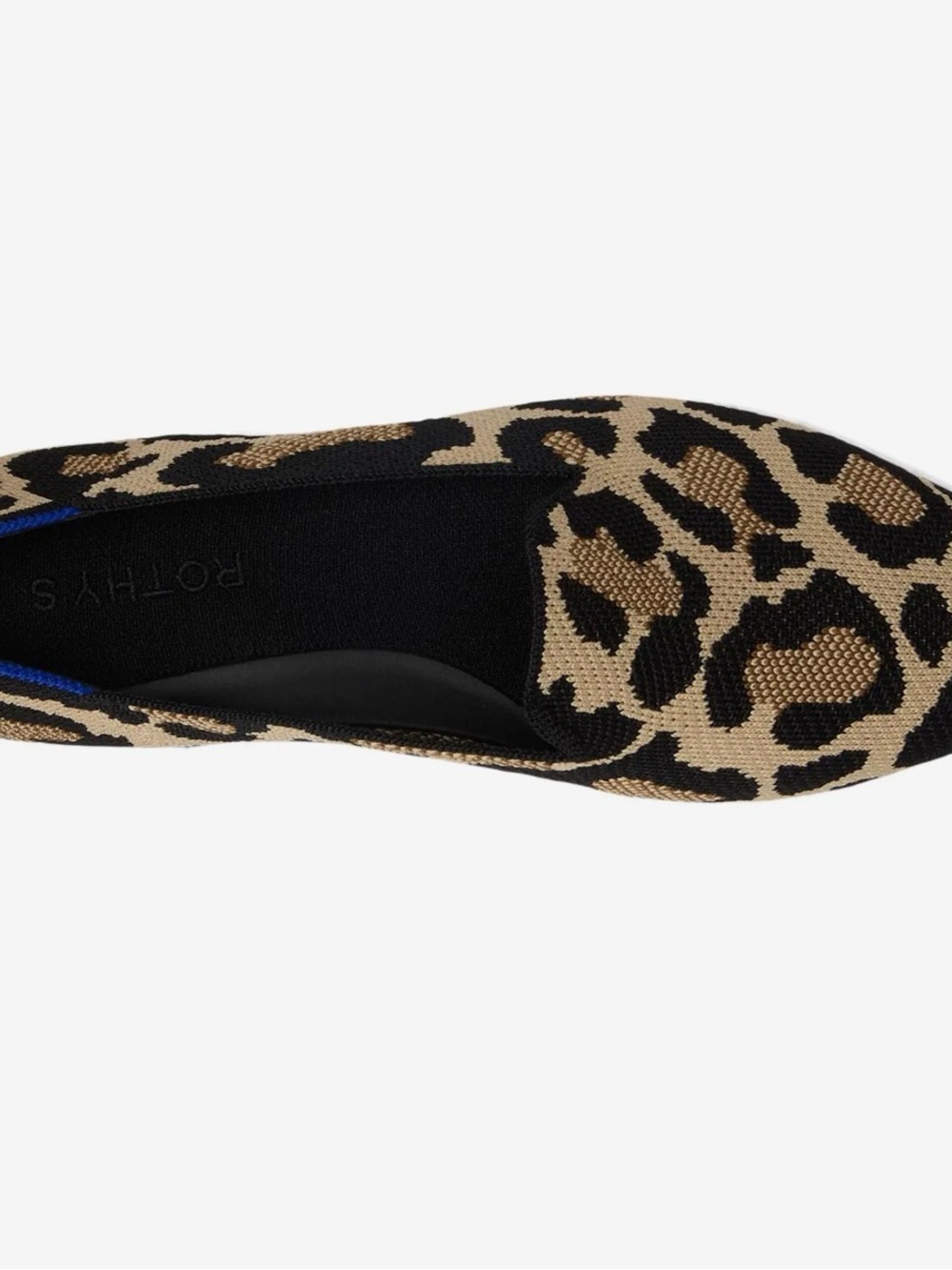 Rothy's Leopard Knit Loafers - Black & Tan - Picture 3 of 8